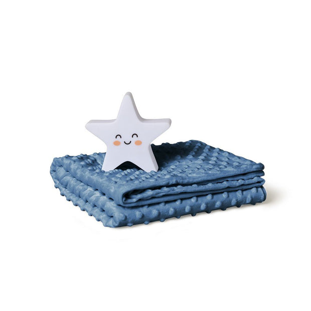 Baby Geschenkset mit weicher Decke & Nachtlicht – in Blau oder Rosa - Babylions