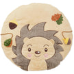 Runde Baby Spieldecke Igel mit Herbstmotiven von Bieco – weiche Krabbeldecke und Spielmatte für Babys ab Geburt zur Förderung von Motorik, Sensorik und spielerischem Entdecken