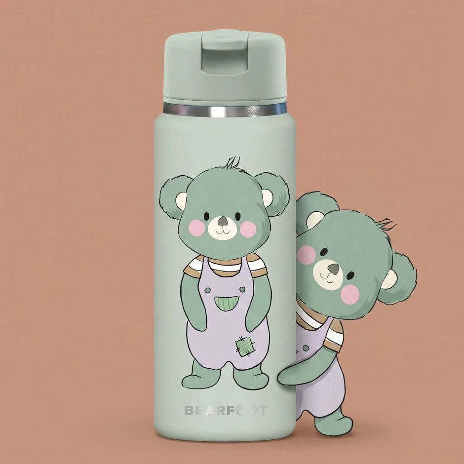 TINY Thermo Kinder Trinkflasche Koala 200 ml aus Edelstahl mit handgezeichnetem Koala-Design – BPA-freie, auslaufsichere Isolierflasche für Kinder
