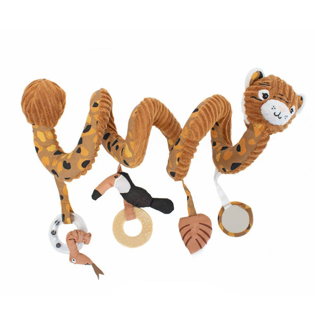 Aktivitätsspirale Baby Tiger – Speculos, weiches Sensorikspielzeug mit Beißring, Rassel & Spiegel | BabyLions®