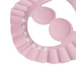 Rosa Baby Duschhaube mit verstellbaren Druckknöpfen zum Schutz der Augen beim Haarewaschen für Babys und Kinder
