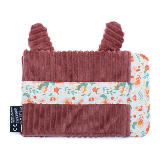 Baby Fotoalbum aus Plüsch Reh – Rückseite mit 10 Fototaschen
