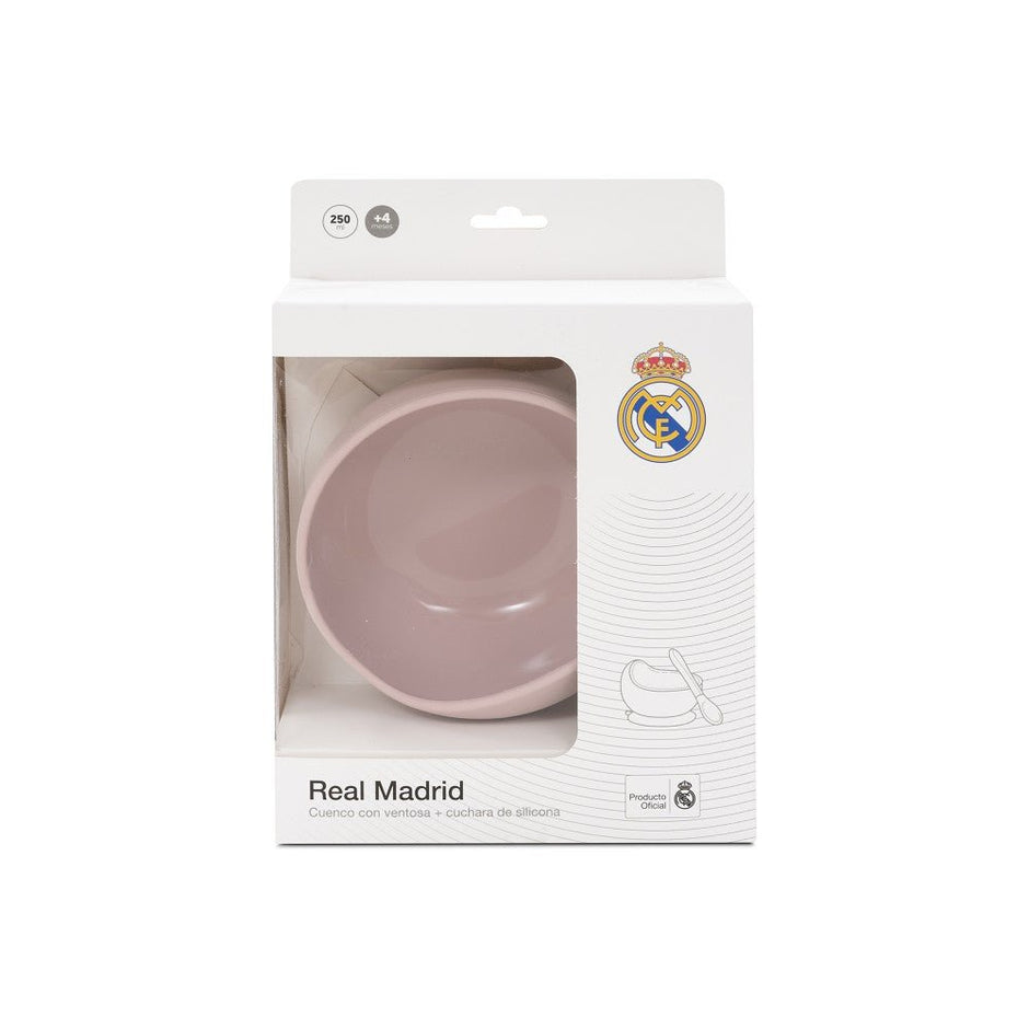 Baby - Schüssel mit Saugnapf & Löffel – Real Madrid – Blau/Rosa - Babylions