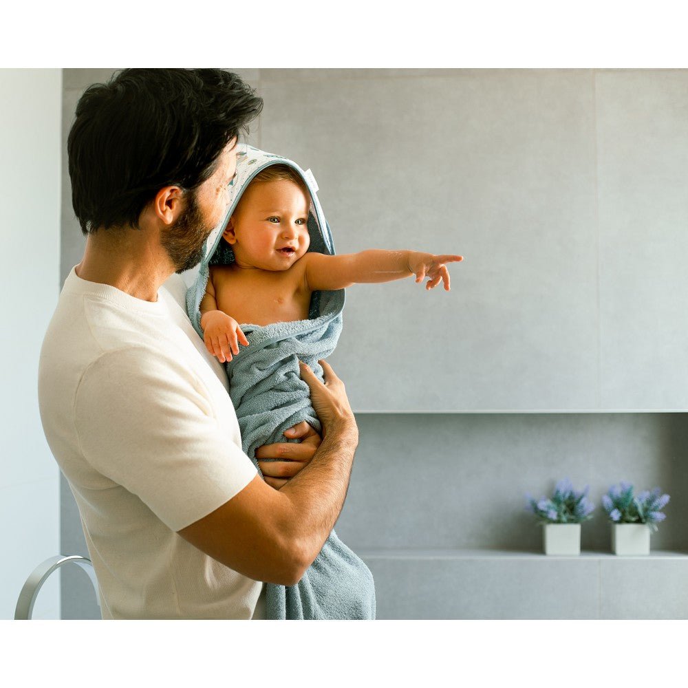 Badeumhang Baby 1x1m Set – Blau oder Rosa - Babylions