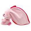 Rosa Ferkel Kuscheltier mit geöffnetem Rettich aus weichem 2-in-1 Plüsch