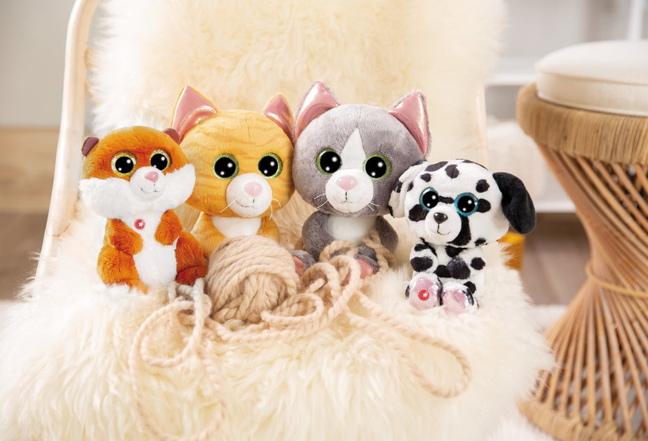 GLUBSCHIS Kuscheltier Katze Felinja NICI GREEN - Babylions