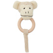 Greifspielzeug Affe von Bieco – Baby Rassel mit Holzring, gestrickt – BabyLions
