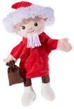 Handpuppe Sandmann aus weichem Plüsch für Babys und Kleinkinder, ideal zum Kuscheln, Spielen und Einschlafen