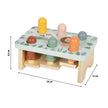 Holz Klopfspiel für Kinder mit Maßen Motorikspielzeug von Small Foot 20 cm breit
