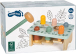 Holz Klopfspiel für Kinder von Small Foot Motorikspielzeug mit Hammer ab 12 Monaten