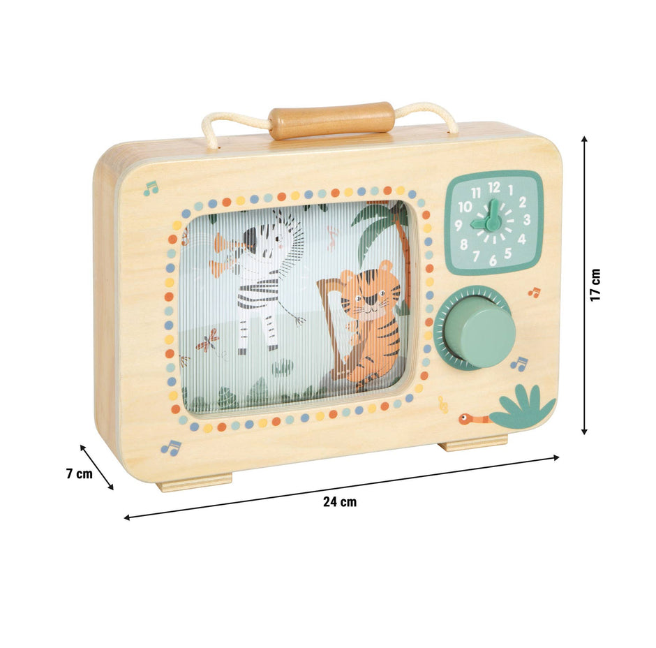 Holz Musikspielzeug Kinder mit Maßen 24 cm 17 cm