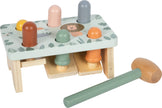 Holz Klopfspiel für Kinder mit bunten Steckelementen und Hammer Motorikspielzeug