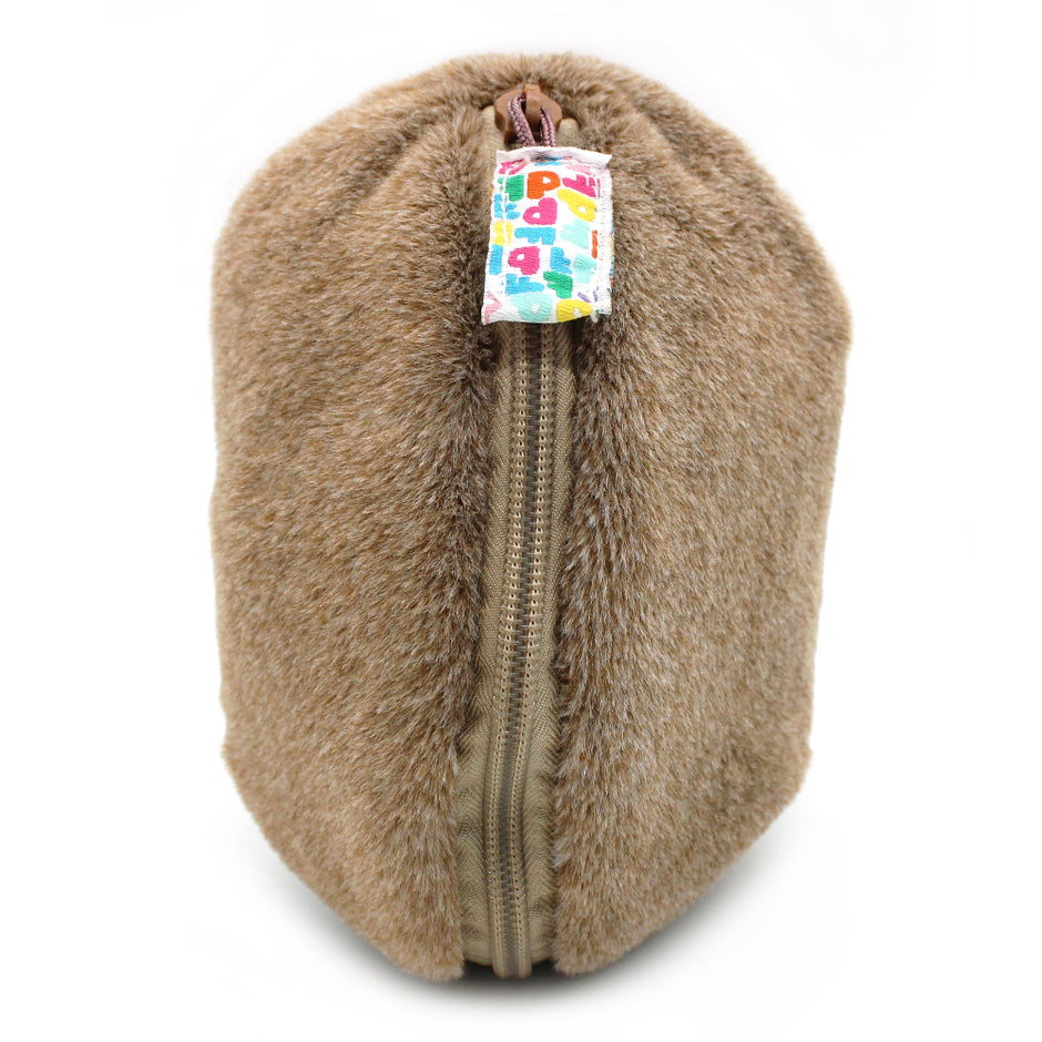 Les Deglingos Kuscheltier Affe Rückseite aus Plüsch – weiches Baby Stofftier Affe mit Reißverschluss
