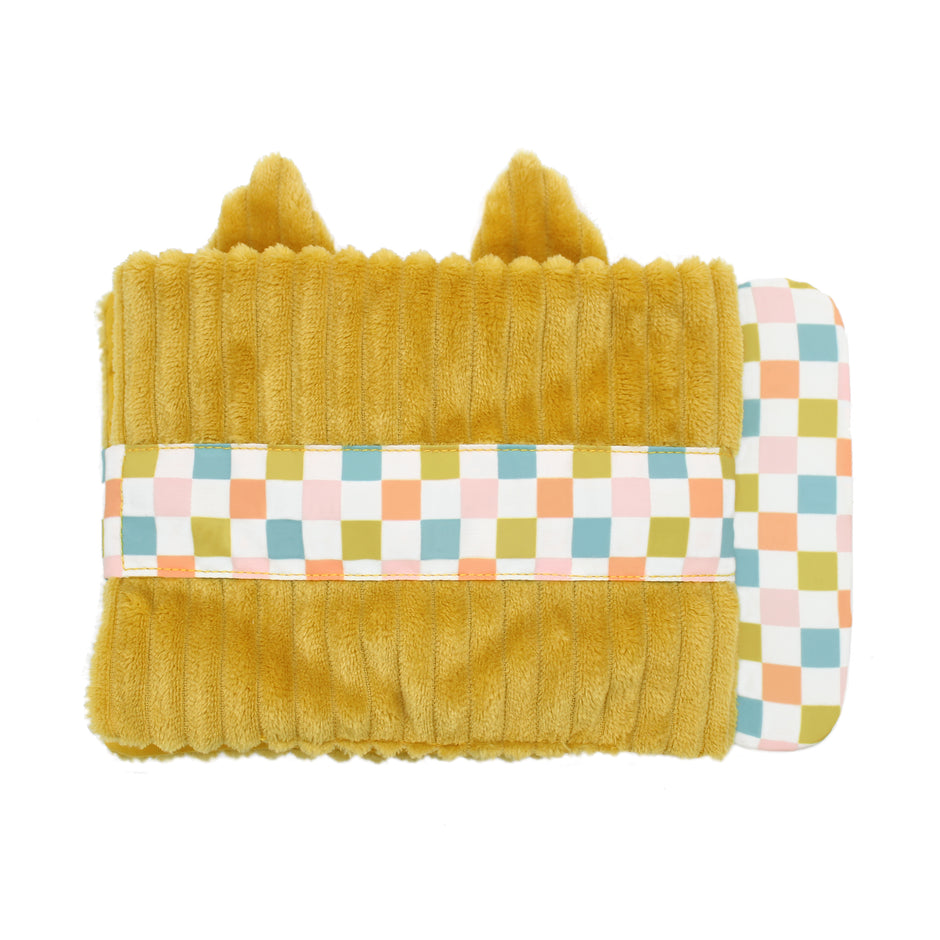 Les Deglingos Baby Fotoalbum Cyranos der Fuchs – Stoff-Fotoalbum für Babys mit Klettverschluss
