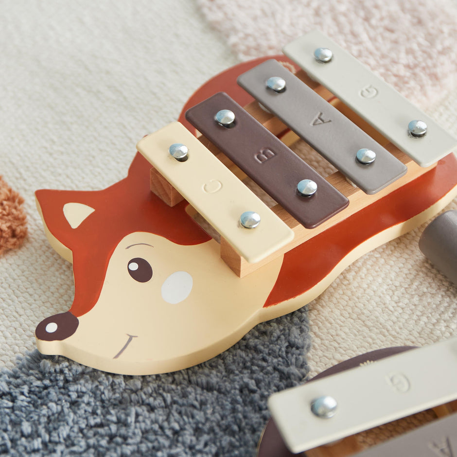 Mini Xylophon aus Holz – Fuchs & Reh - Babylions