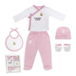 Real Madrid Baby Erstausstattungs - Set 5 - teilig – Blau oder Rosa - Babylions