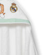 Real Madrid Baby Kapuzenhandtuch Löwe– 100% Baumwolle, 100×100 cm - Babylions
