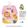 Real Madrid Baby Langarm-Lätzchen rosa mit Löwenmotiv – offizielles Lizenzprodukt und Geschenkidee für Babys