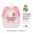 Real Madrid Baby Langarm-Lätzchen rosa – offizielles Lizenzprodukt mit Emirates Fly Better Aufdruck, Geschenkidee für Babys