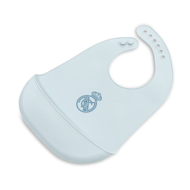 Real Madrid Baby Lätzchen aus Silikon – Rosa oder Blau, BPA - frei - Babylions