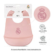 Rosa Silikon Baby-Lätzchen Real Madrid BPA-frei antibakteriell mit Verpackung