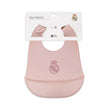 Rosa Silikon Baby-Lätzchen Real Madrid BPA-frei mit Verpackung Frontansicht
