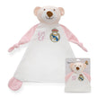 Real Madrid Baby Schmusetuch Bär in Rosa mit Vereinslogo für Babys und Kleinkinder