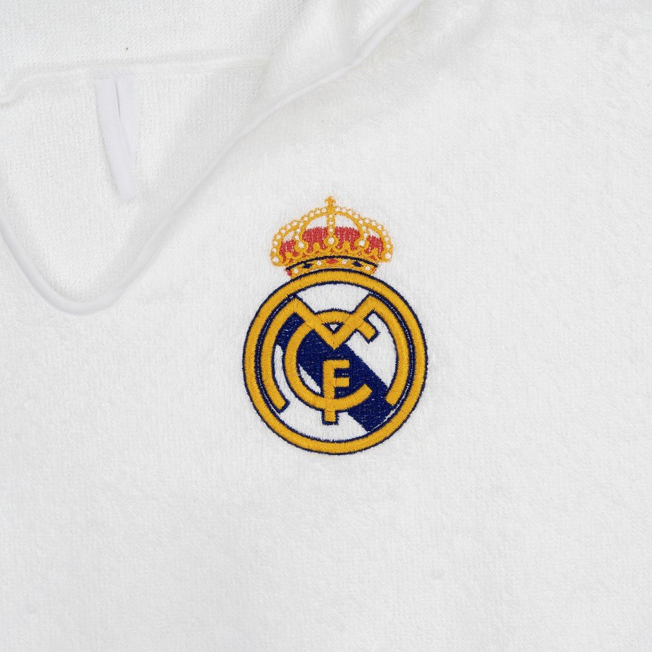 Real Madrid Poncho - Handtuch für Kinder – 100% Baumwolle, 60×75 cm - Babylions