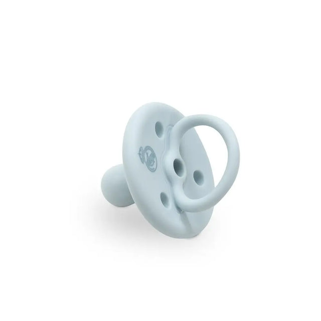 Schnuller Real Madrid Baby blau Silikon Detailansicht mit Ring BPA frei kiefergerecht für Neugeborene