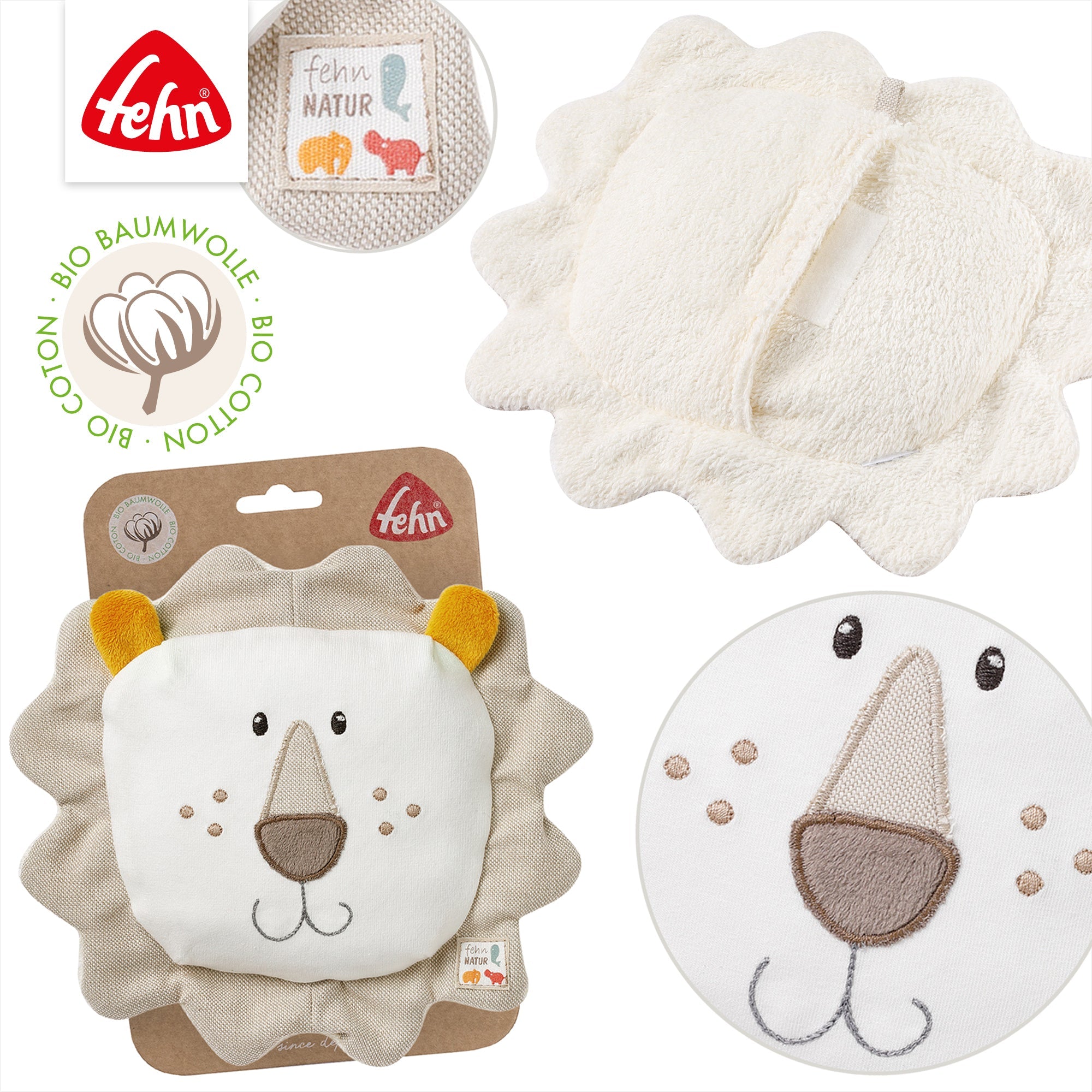 Traubenkernkissen Löwe NATUR - Babylions