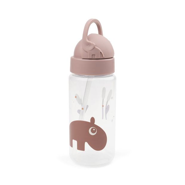 Trinkflasche mit Strohhalm – Pink - Babylions