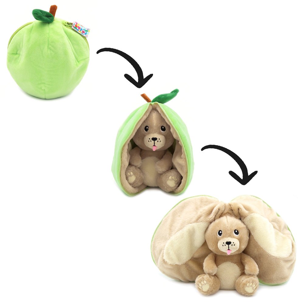 Veggie - Serie – 2 - in - 1 Plüschfigur Tier & Frucht/Gemüse in einem - Babylions