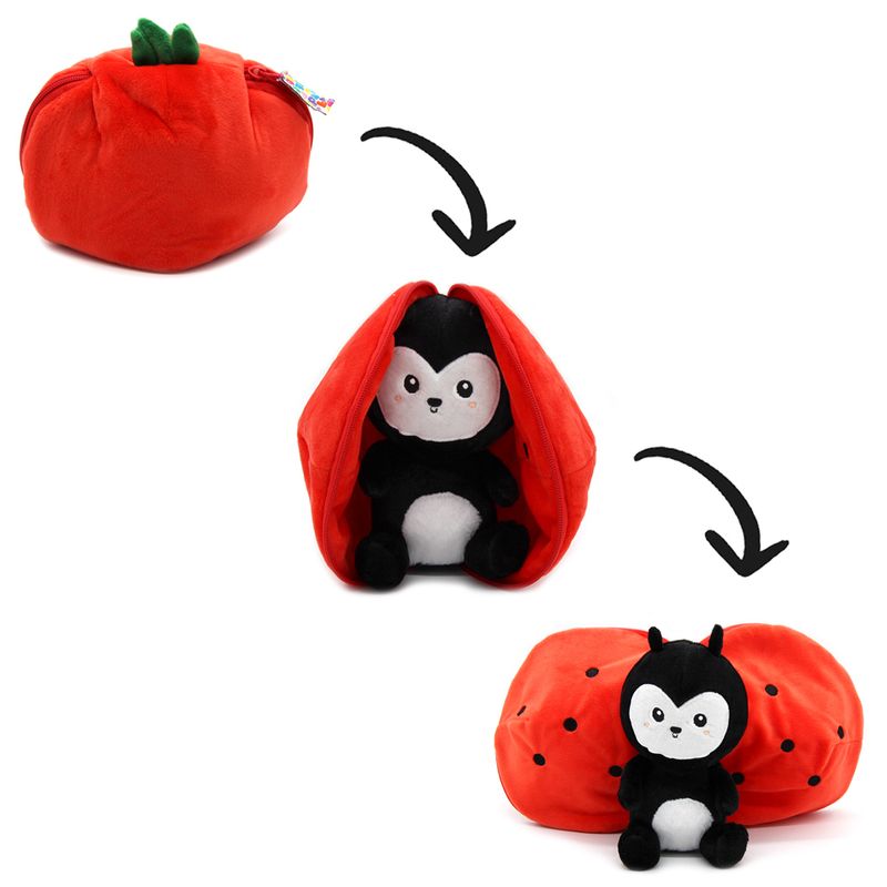 Veggie - Serie – 2 - in - 1 Plüschfigur Tier & Frucht/Gemüse in einem - Babylions