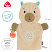 Baby Waschhandschuh Capybara Größe 25 cm, waschbar bei 60 Grad, ideal für die tägliche Babypflege